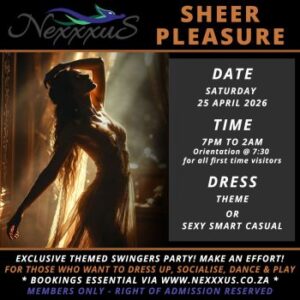 Sheer Pleasure Swingers Party - April 2026