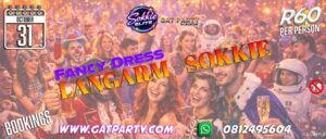 Fancy Dress Langarm-Sokkie Gat Party