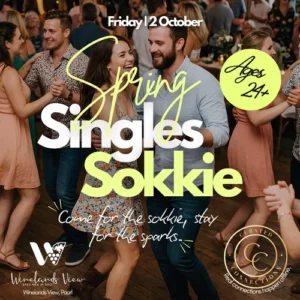 Spring Singles Sokkie at the Winelands View - Paarl - Ages 24+