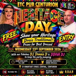 HERITAGE DAY AT ETC PUB CENTURION